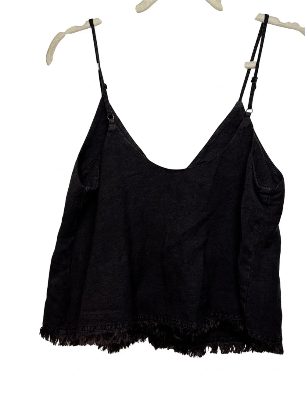 Young Fabulous & Broke Rehan cropped swing linen tank chocolate boho festival - Picture 4 of 10
